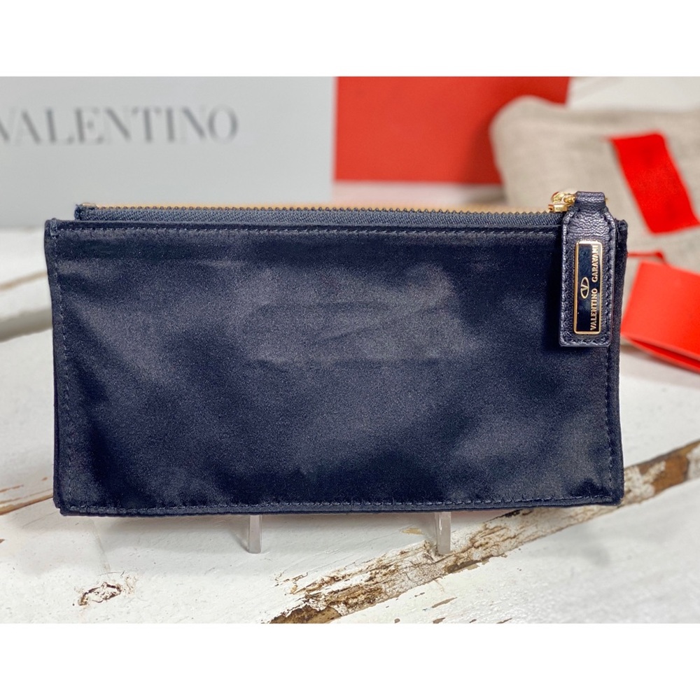 Valentino Garavani “Elyse Walker” Satin Bow Clutch - Picture 3 of 9